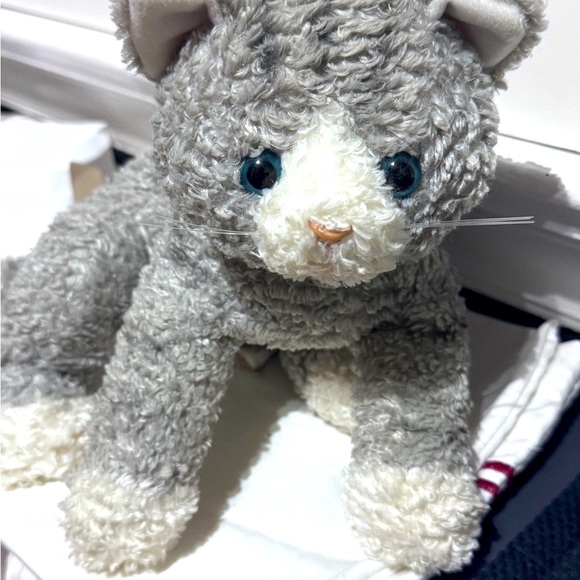 🐾 Vintage Rare 1990's GUND Bootsie the Cat (Gray and White Plush Toy) 🐾 - Picture 3 of 16